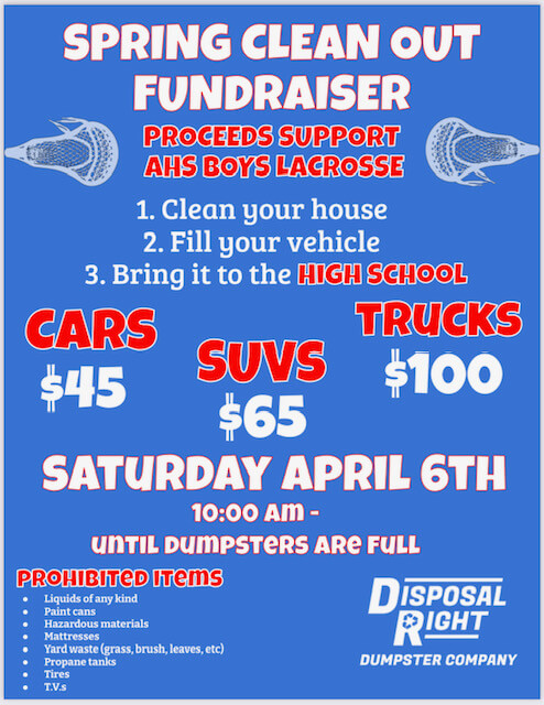 Spring Clean Out Fundraiser